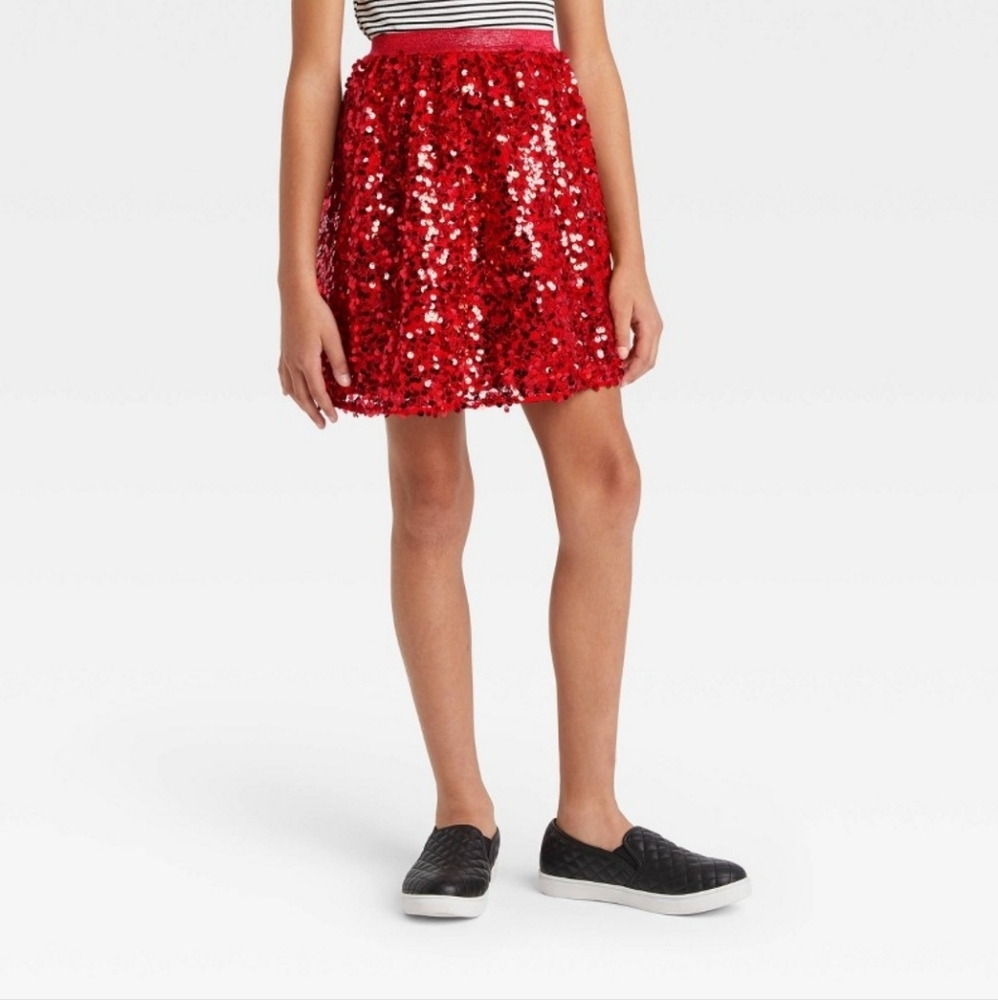 Cat and Jack red skirt.  NWT Size 7/8